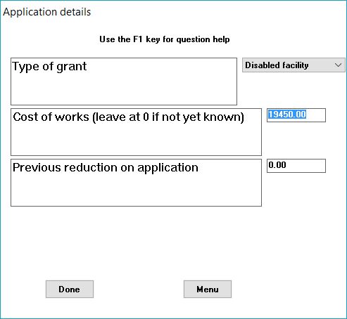 Renovator PC input screen